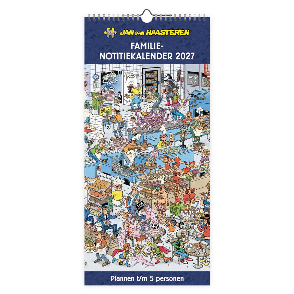 Jan van Haasteren familienotitiekalender (5-persoons) 2027