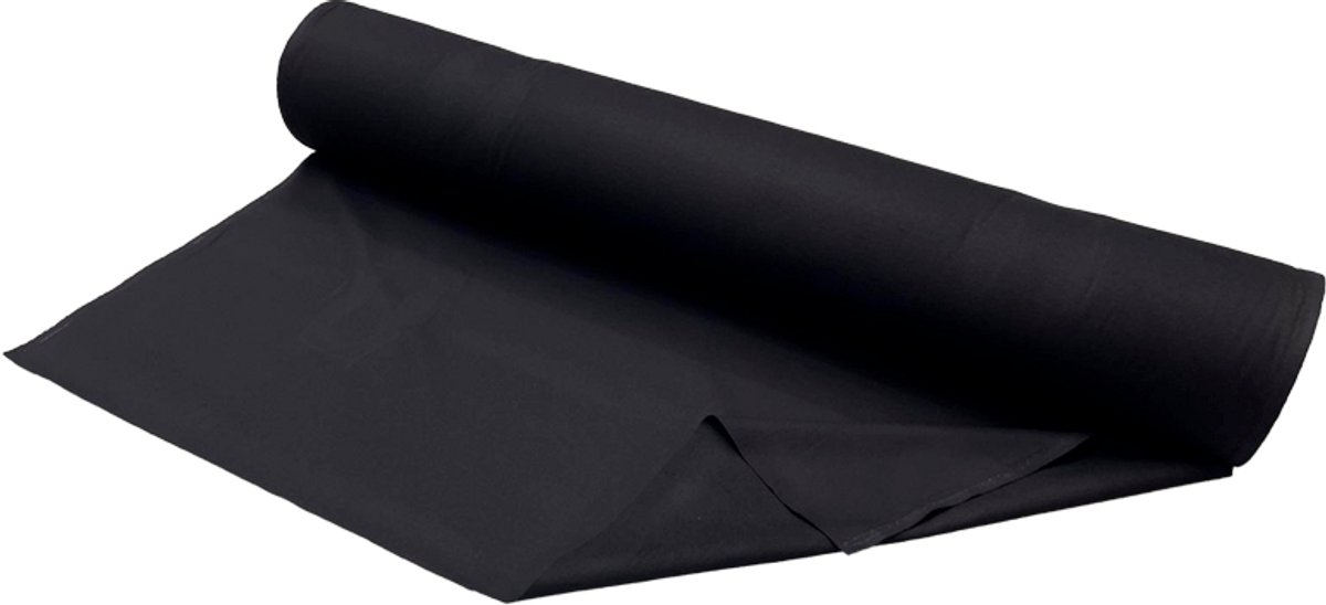 StageTex - Brandwerende Scheurdoek op rol 130cm x 60m - 160gr/m² - zwart