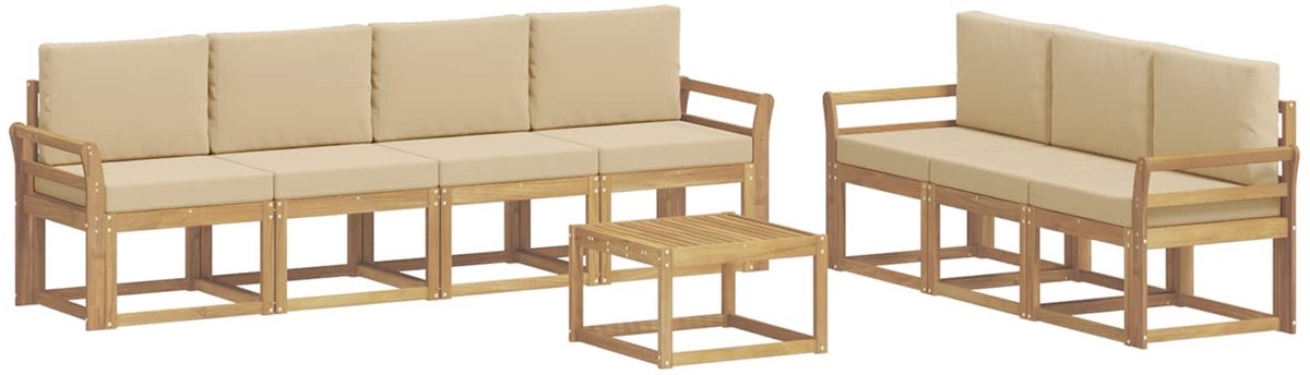 vidaXL - Buiten - bank - set - 7 - st