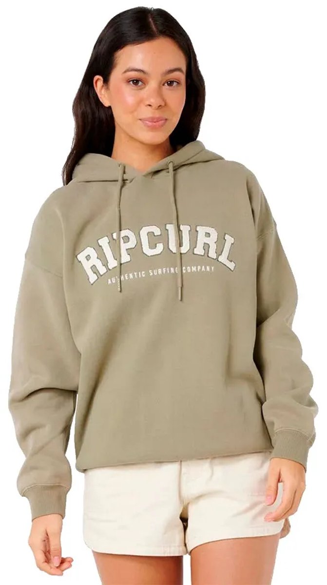 Rip Curl Varsityie Hoodie S Vrouw Olijf