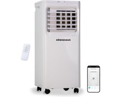 Könighaus Slimme Mobiele Airco - Snel & Efficiënt - 9000 BTU - Afstandsbediening en App