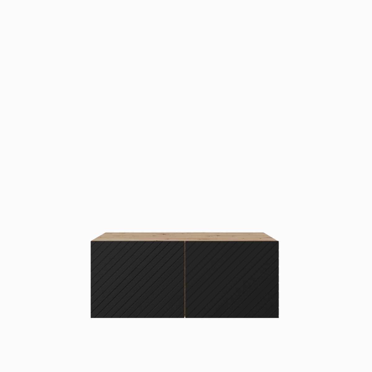 Margaret Hadas24 TV-kast Kaja 1x100 cm (artisan + zwart) Artisan, Zwart