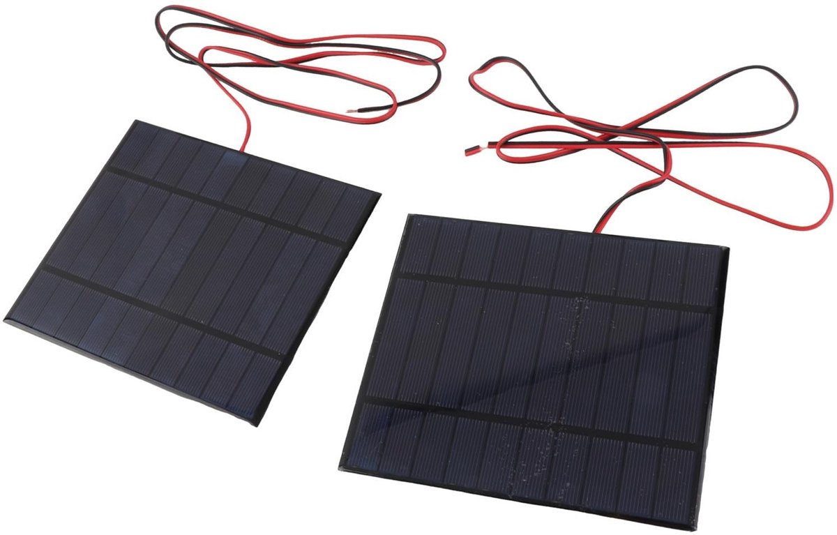 Solidchoice - Dailygoody - Zonnepaneel - 5V 500mA - Sneeuw- en Windbestendig - Doe-het-zelf - Zonne-energieprojecten - Perfect voor buitengebruik - Polykristallijn ..