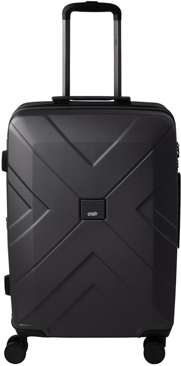 Oistr Napoli Spinner 64 cm - Uitbreidbaar 69/81 liter - 64x45x25.5 cm - zwart