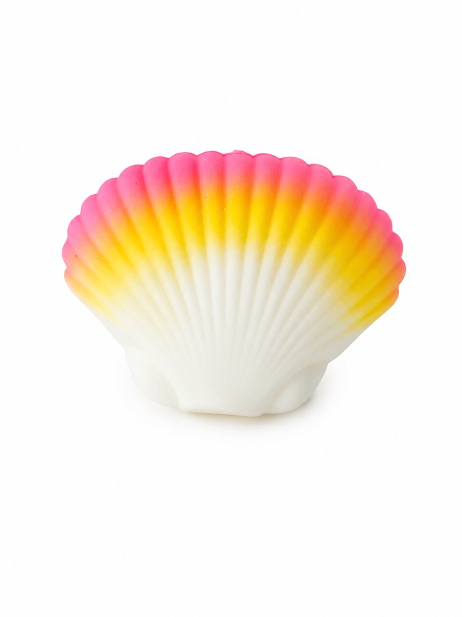 Squishy Schelp – Stressbal Antistress Speelgoed – Zacht Knijp Speeltje – Roze/Wit – Voor Kinderen & Volwassenen