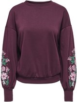 ONLY - ONLBROOKE L/S O-NECK FLOWER SWT NOOS - Dames - Sweaters