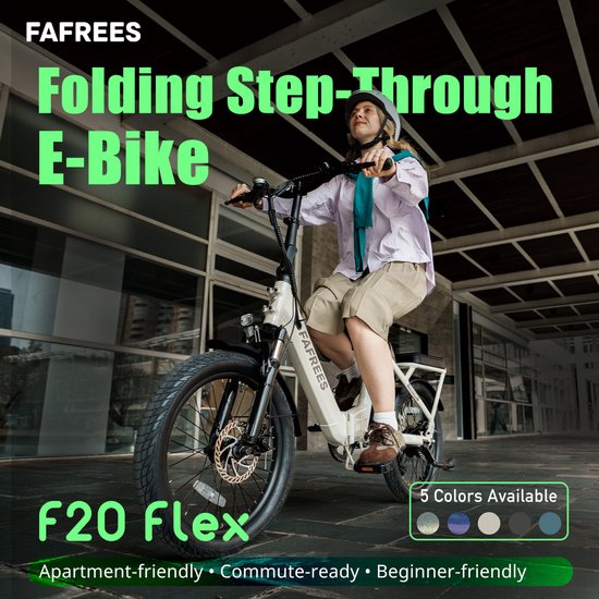 FAFAFREES F20 Flex 20'' Opvouwbare Elektrische Fiets - 36V 20Ah Accu, 100km Bereik, 7-Speed Shimano, Dubbel Geveerd, Torque Sensor - Zwart — afbeelding 5