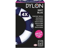 4 x DYLON Textielverf Navy Blue All-In-One