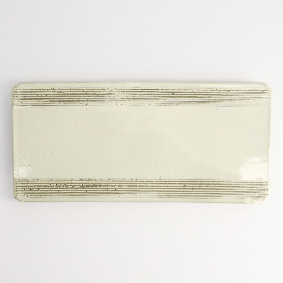 Tokyo Design Studio - Mino Craft Rechthoekig Bord - Off White - 26 x 12 cm