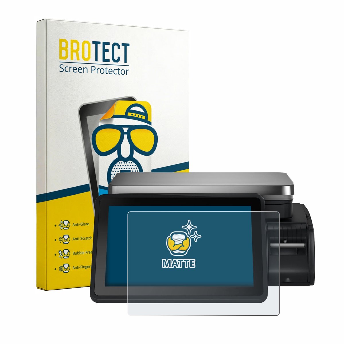 BROTECT - Screenprotector voor Bizerba Q1 expert 100 12.1" - Folie Beschermfolie matte