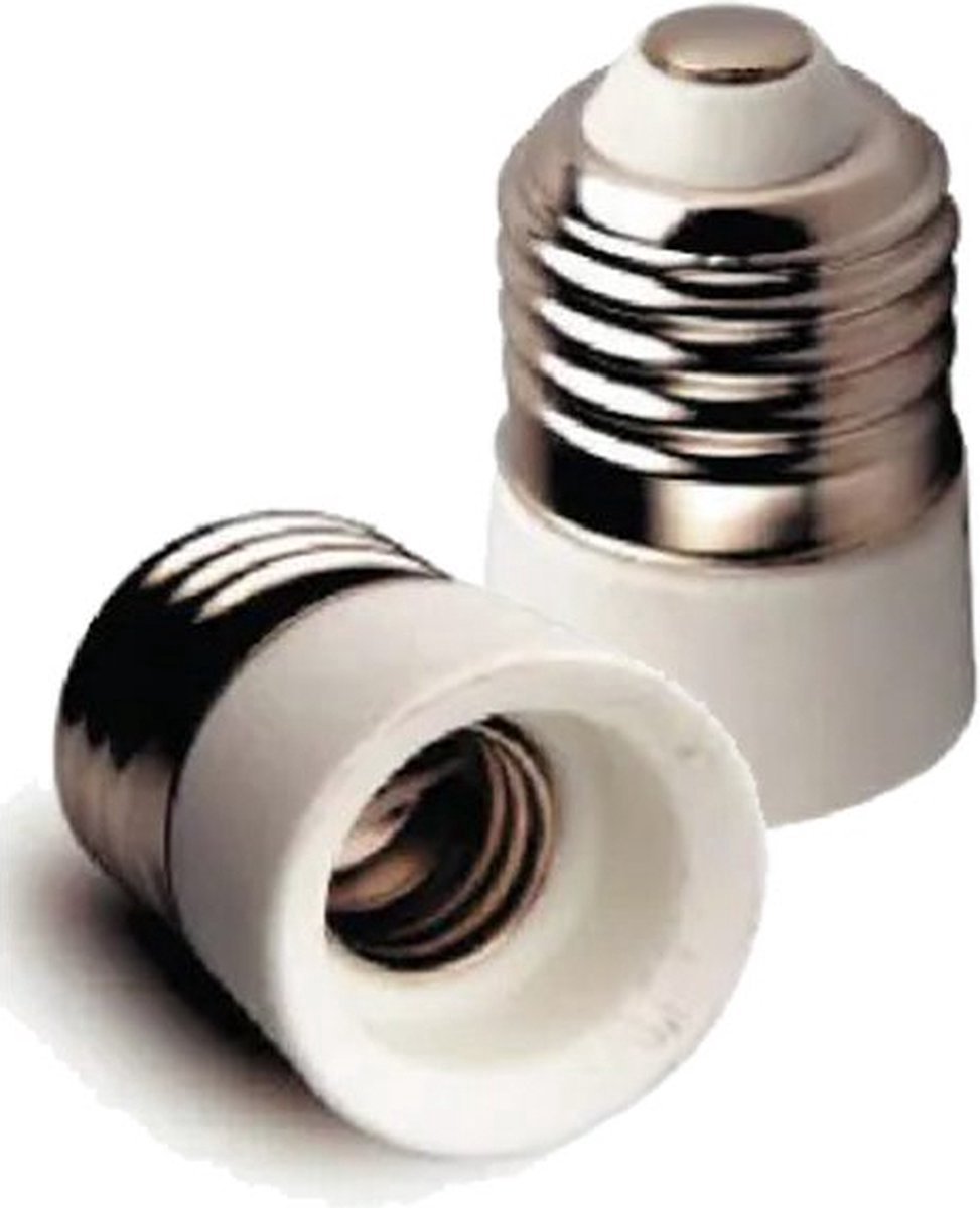 Verloopfitting E27 naar E14 - Fitting Verloop - Eenvoudig te installeren - 2 stuks