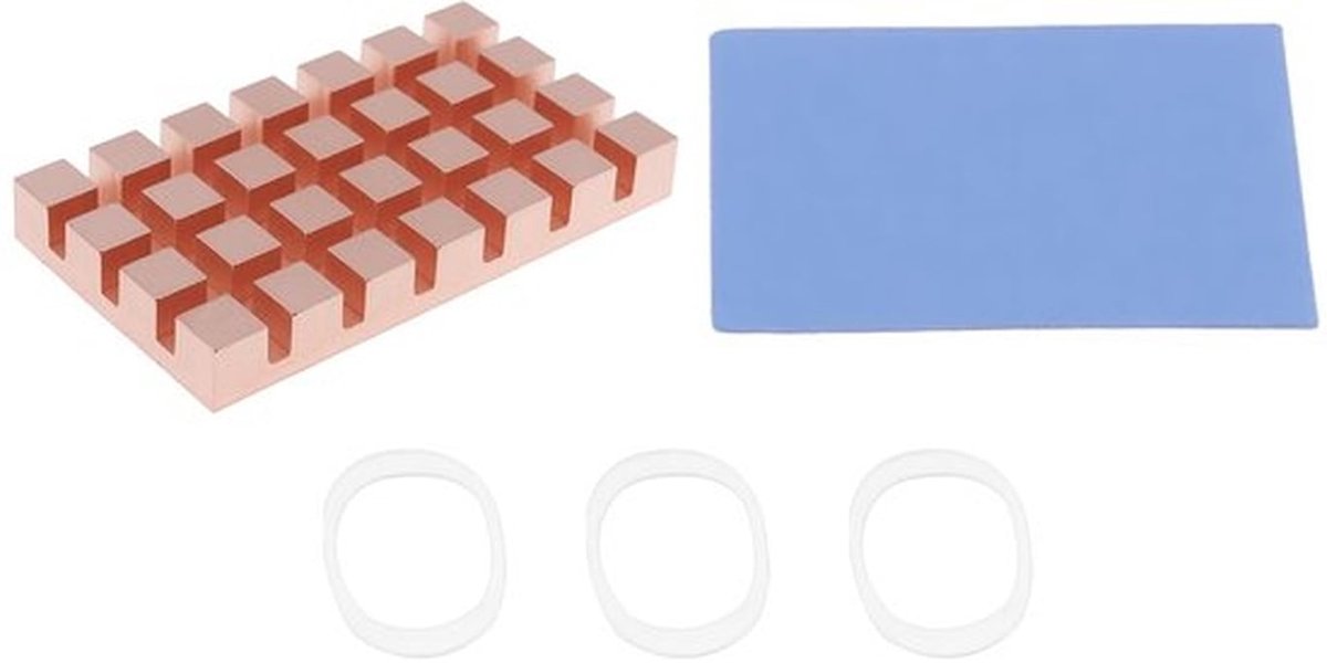 32x18x4mm Koperen Heatsink voor M.2 2242 NVMe NGFF SSD Compatibel met Raspberry Pi 5 AI Module