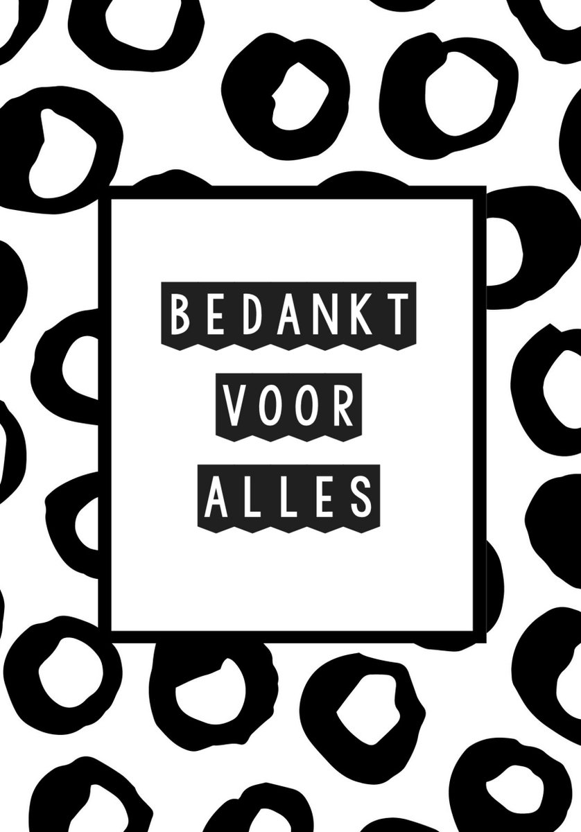 50 cadeau kaartjes enkel A7 - bedankt voor alles- formaat 10.5x7.4cm excl. enveloppen - afscheid