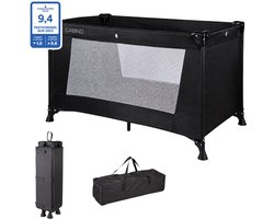 Cabino Campingbedje / Reisbedje Opvouwbaar – 120 x 60 cm - Zwart