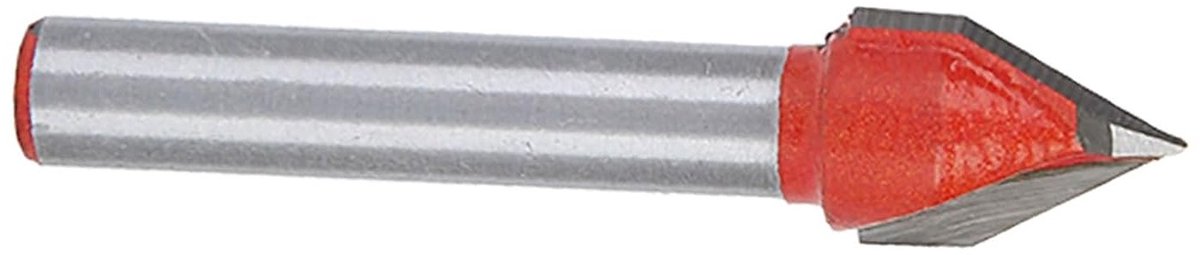 3D V Groove CNC Router 60° Frees voor Houtbewerking, Tungsten Stalen Frees met 6x10mm Schacht, Perfect voor Houtsnijwerk en Precisie Bewerking