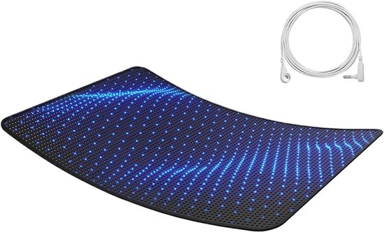 Aardingsmat - Bed mat - Ontspanning thuis - Geleidend PU materiaal - 68 x 132 cm - Zwart — afbeelding 5