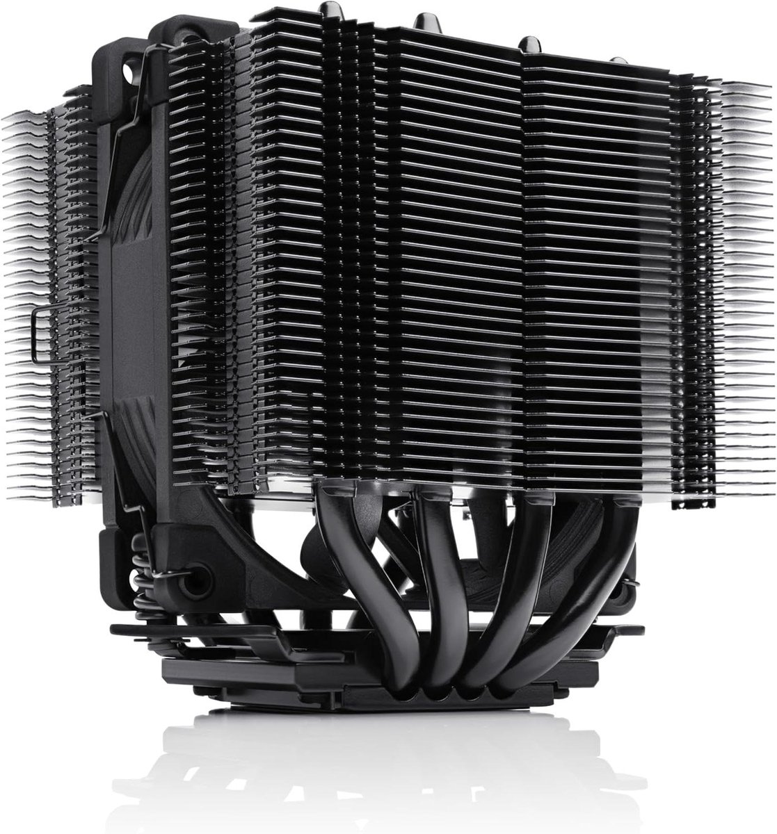 Processorkoeler - CPU Cooler Koeler - Stille PC Bouw - Compact Dual-Tower - 110mm Hoog - Zwart