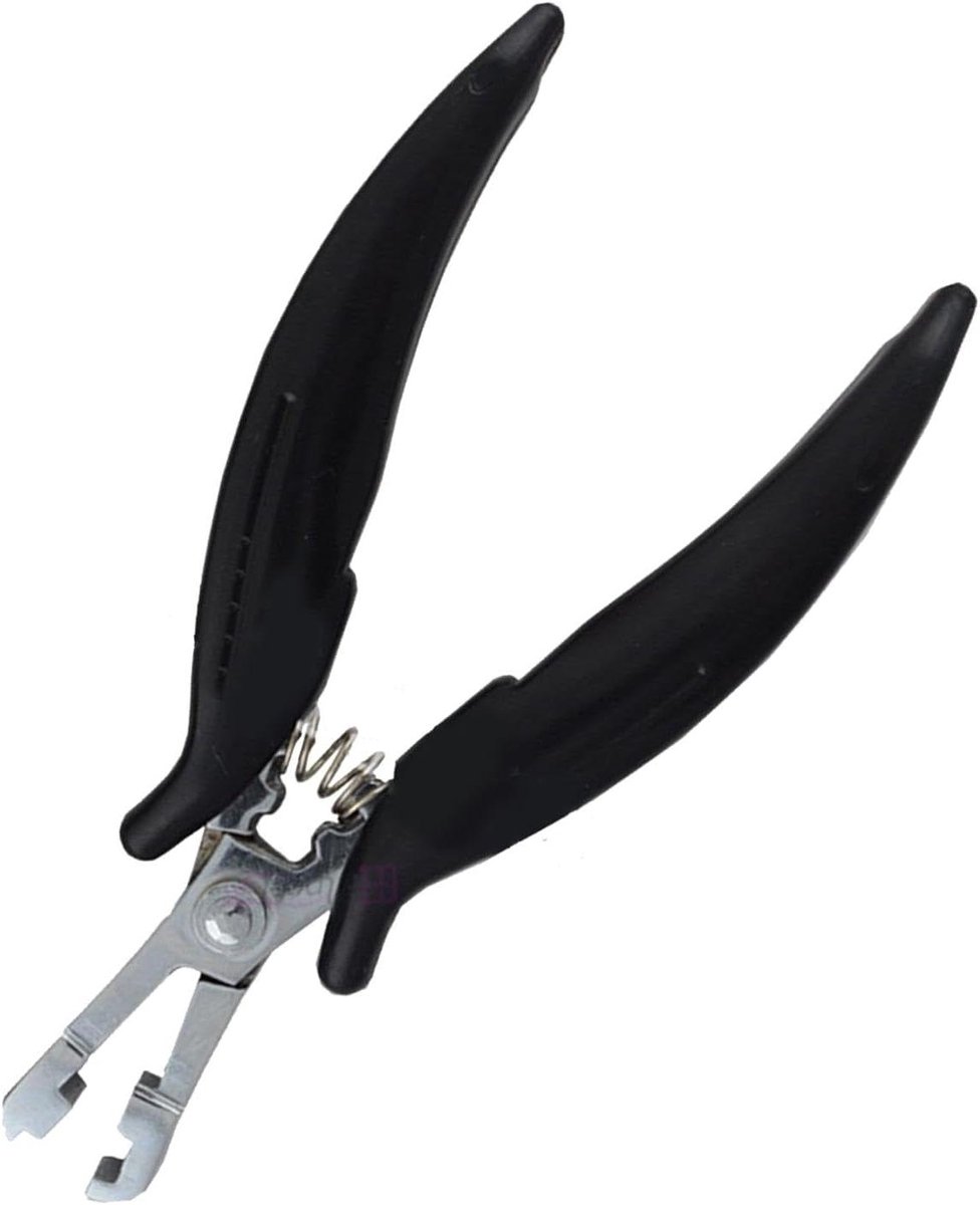 Haartang - Haarverlengtang Opener - Haarverlengingen Aanbrengen - Roestvrij Staal - 14 cm - Zwart