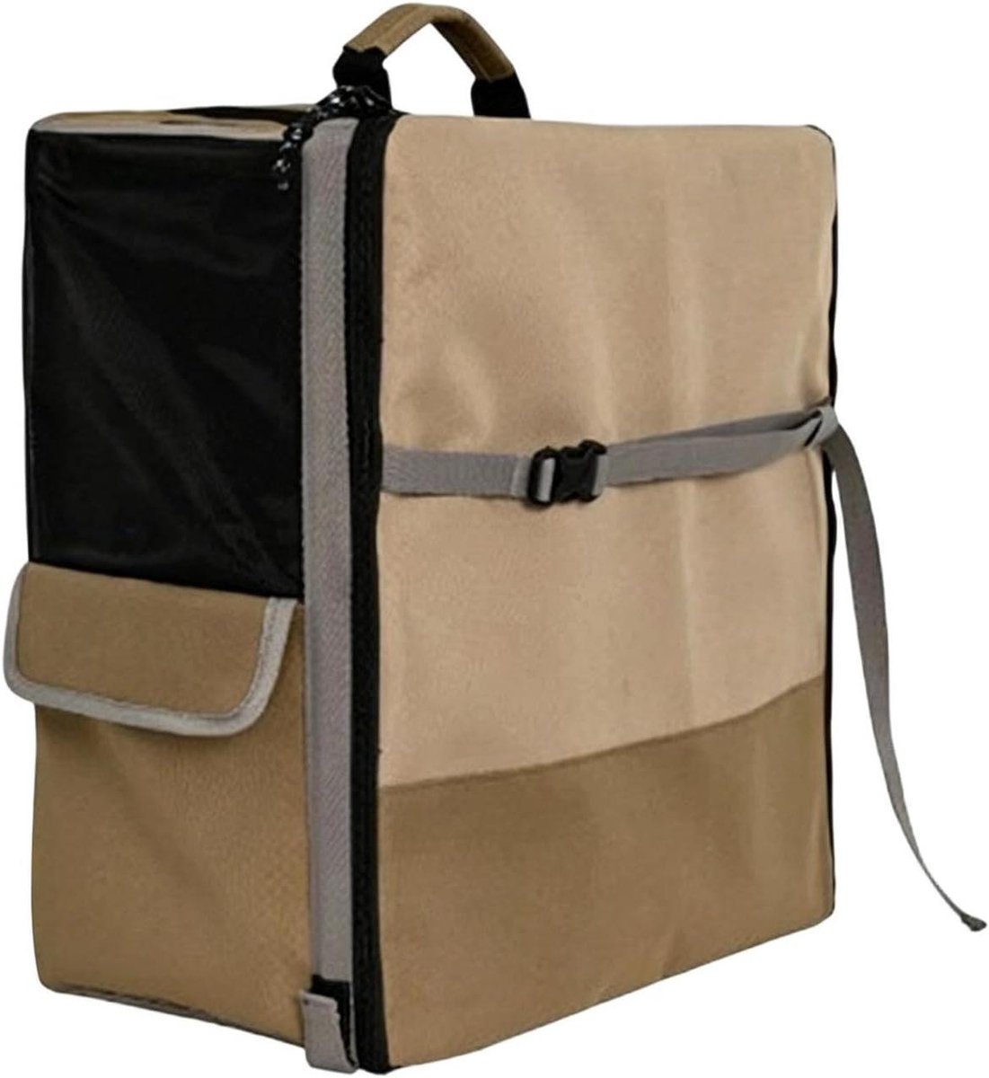 Hondenstoel Auto - Huisdier autostoel - Veilig reizen - Ademend mesh - 45x42x67cm - Grijs