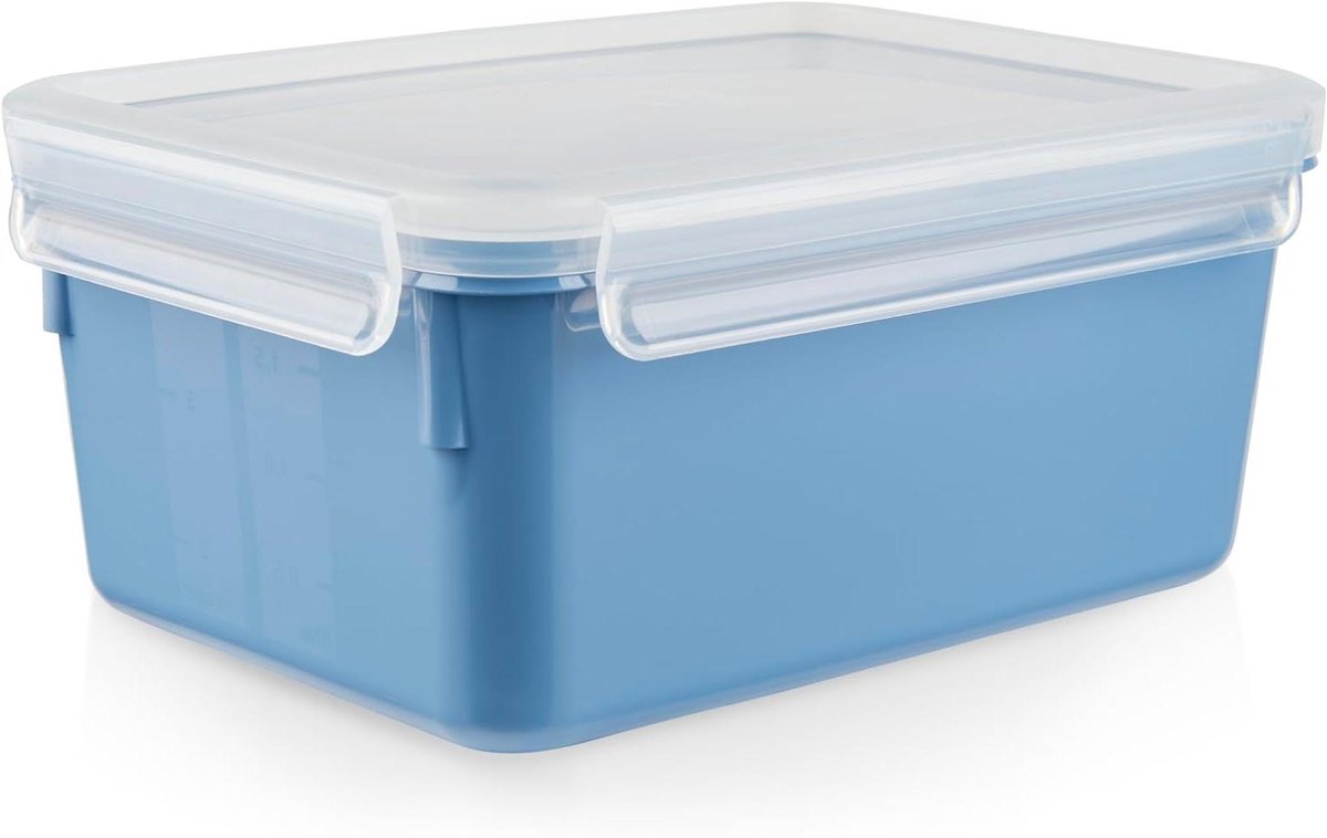 Bewaarbox - Voedselcontainer - Voedsel Vers Houden - 100% Lekvrij - 2.2 Liter - Blauw