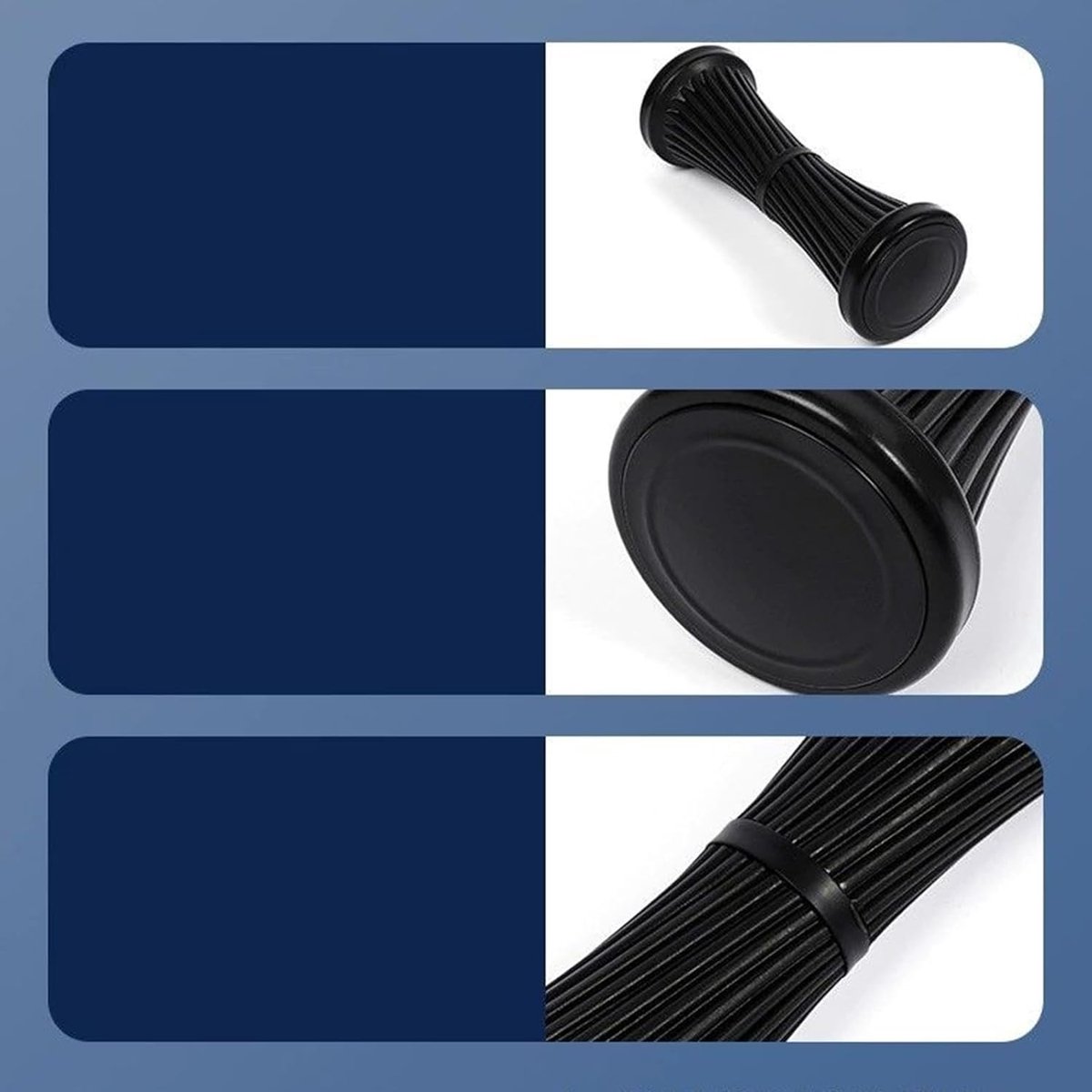 Voetmassage apparaat - Voetmassage roller - Voetroller - Circulatiebevorderende voetmassage - Spierherstel en ontspanning - Voetmassager voor thuis, in de sportschool en tijdens het sporten - Zwart thumbnail 3