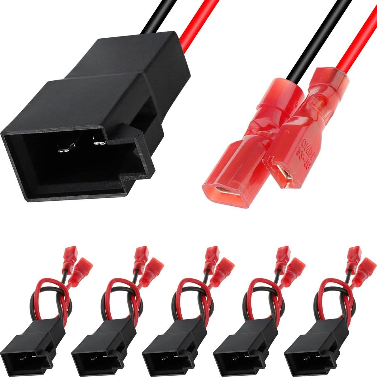 Auto Speaker Adapter - Luidspreker Kabelboom - Audio Upgrade - Plug and Play - 6 stuks - Zwart