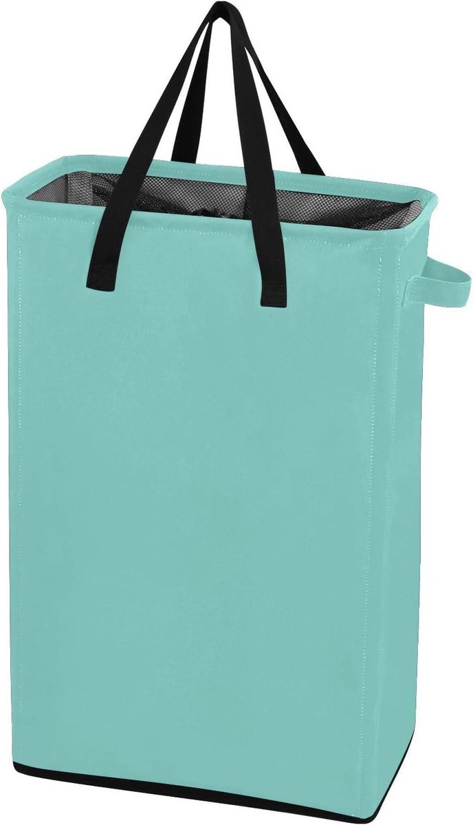 Wasmand Kledingmand Vuile Was Ruimte Besparen Scheurbestendig Ontwerp 48L Groen Blauw