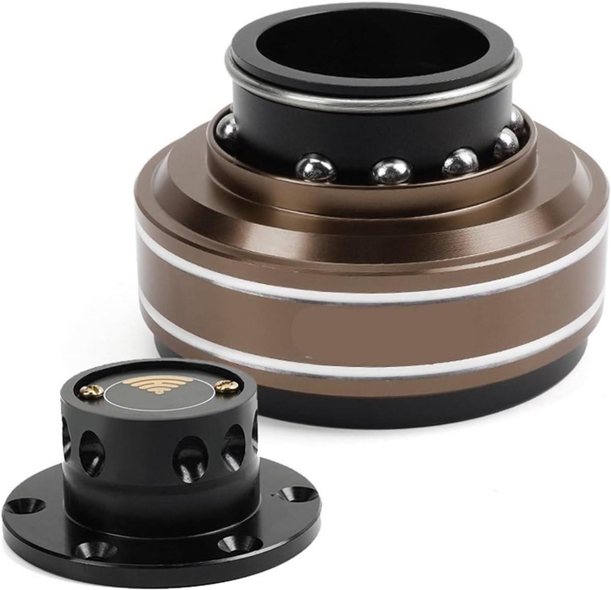 Stuurnaaf Adapter - Snelwissel Systeem - Simulator Races - Snelle Montage - 70 mm - Bruin