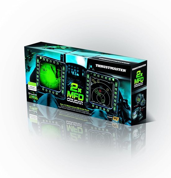 Cockpitpanelen Set - Vliegsimulatie Bediening - Realistische Vluchtsimulatie - 48 Programmeerbare Knoppen - 33 x 15 cm - Zwart — afbeelding 3