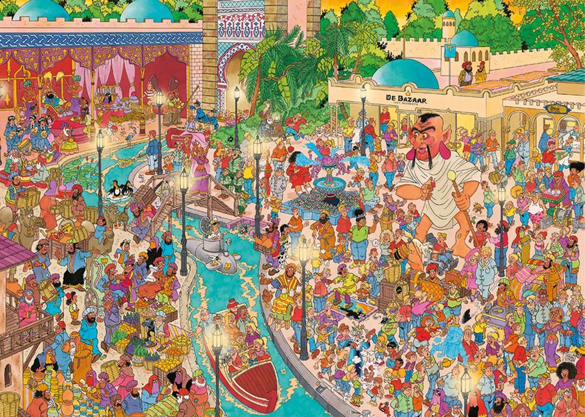 Jan van Haasteren - Efteling Fata Morgana - 1000 stukjes puzzel - Legpuzzel — afbeelding 3