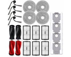 ZENC® Accessoireset Geschikt voor Roborock Saros 10R, Qrevo Curv 2 Pro, Qrevo CurvX & Qrevo EdgeT - Robotstofzuiger - Onderhoudsset - HEPA-filters - Borstels - Stofzakken - Dweilpads