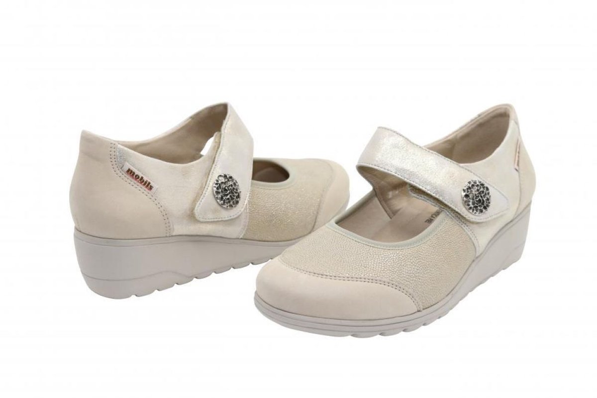 Mobils Velcroschoenen - Mobils bathilda bucksoft nude stretch ve