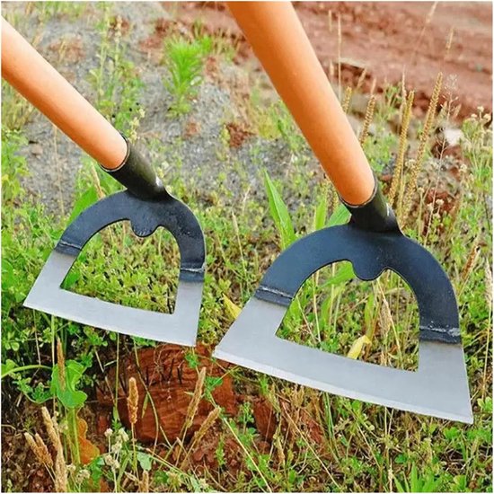 Holle schoffel - Wiedgereedschap tuinschop - Onkruid verwijderen - Verdikt staal lange steel - 5.51x3.54 inch - Zilver — afbeelding 4