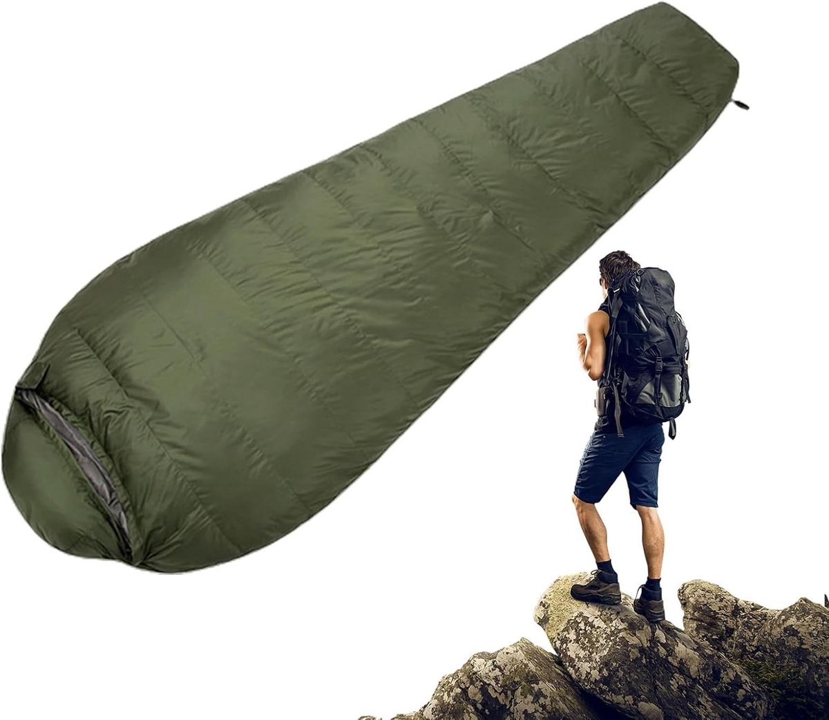 Dikke slaapzak - Kampeer slaapzak - Outdoor reizen - Waterdichte stof - 210 x 80 cm - Niet gespecificeerd