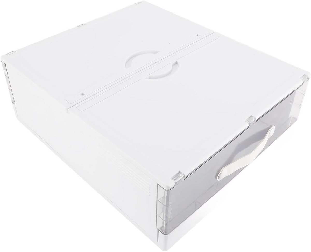 Opbergdoos Onder Bed - Lade Organizer - Kleding Opbergen - Opvouwbaar Ontwerp - 40x37x5 cm - Wit