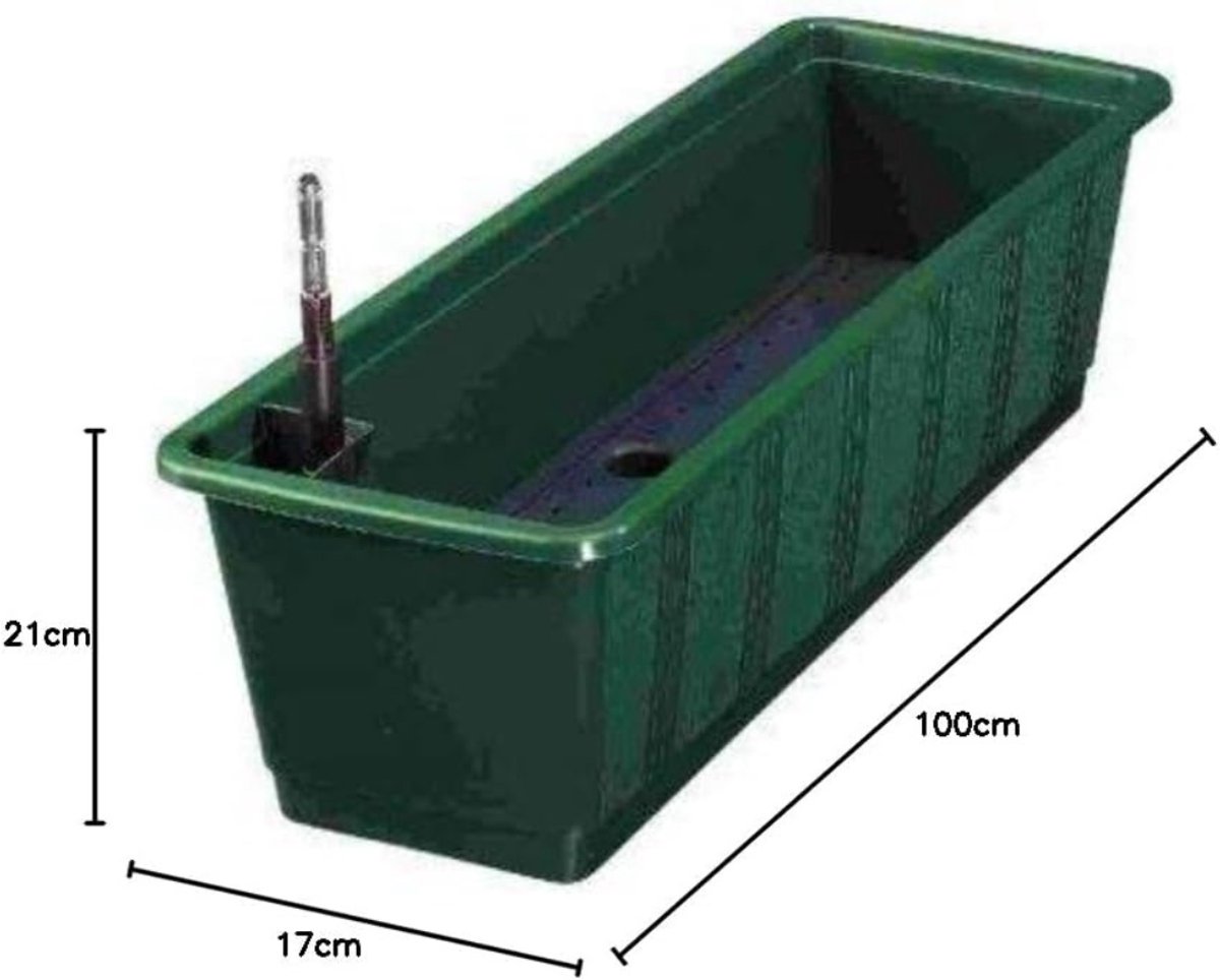 ZMR® Vijverbak - Vijver - Waterschaal - Antraciet - 21cm x 100cm x 17cm