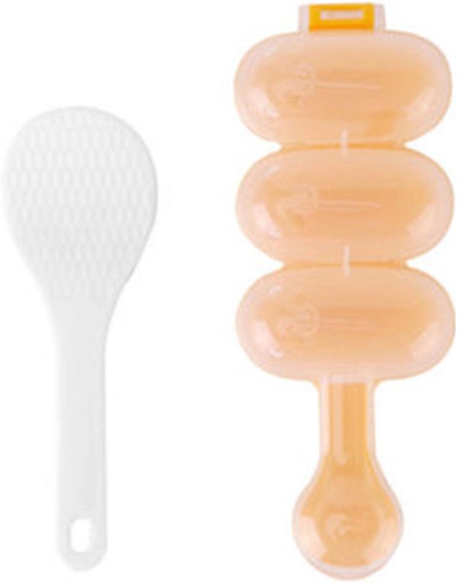 Rijstbalvorm shaker Keuken tool Lunch maken Leuke vormen 18x7cm Plastic