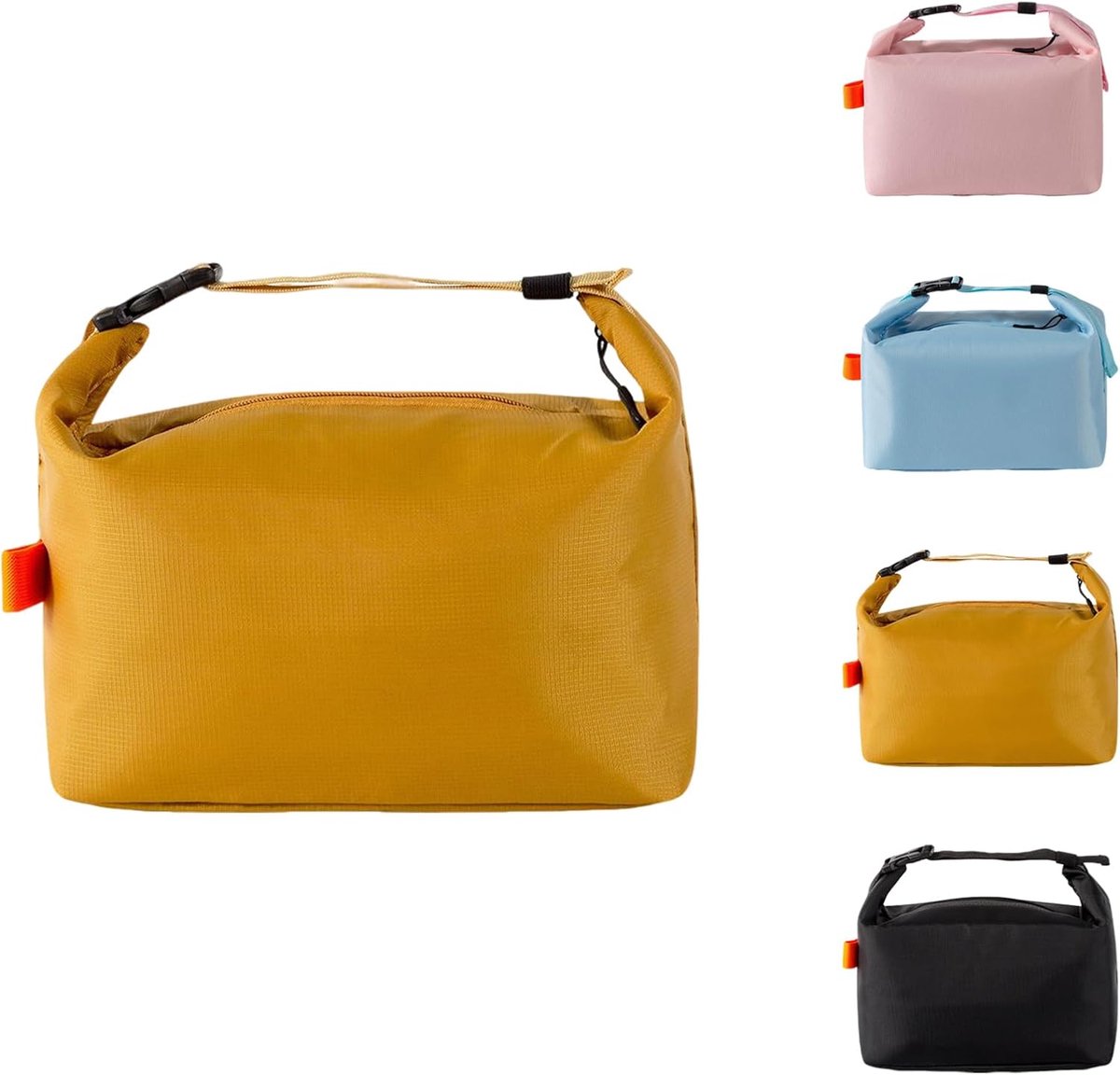 Stijlvolle lunchtas, unisex - herbruikbare, geïsoleerde en lekvrije lunchtas, geschikt voor kinderen, mannen, vrouwen en volwassenen, ideaal voor werk, school, picknicks en reizen - 8 liter (geel)