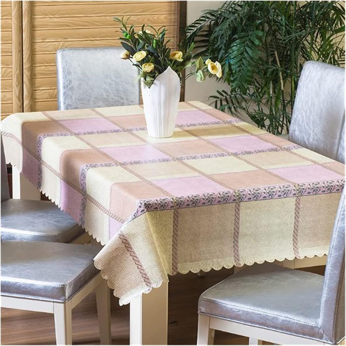 Tafelkleed - Tafelbedekking - Eettafel Beschermen - Waterdicht Olie-afstotend - 120x170cm - Roze