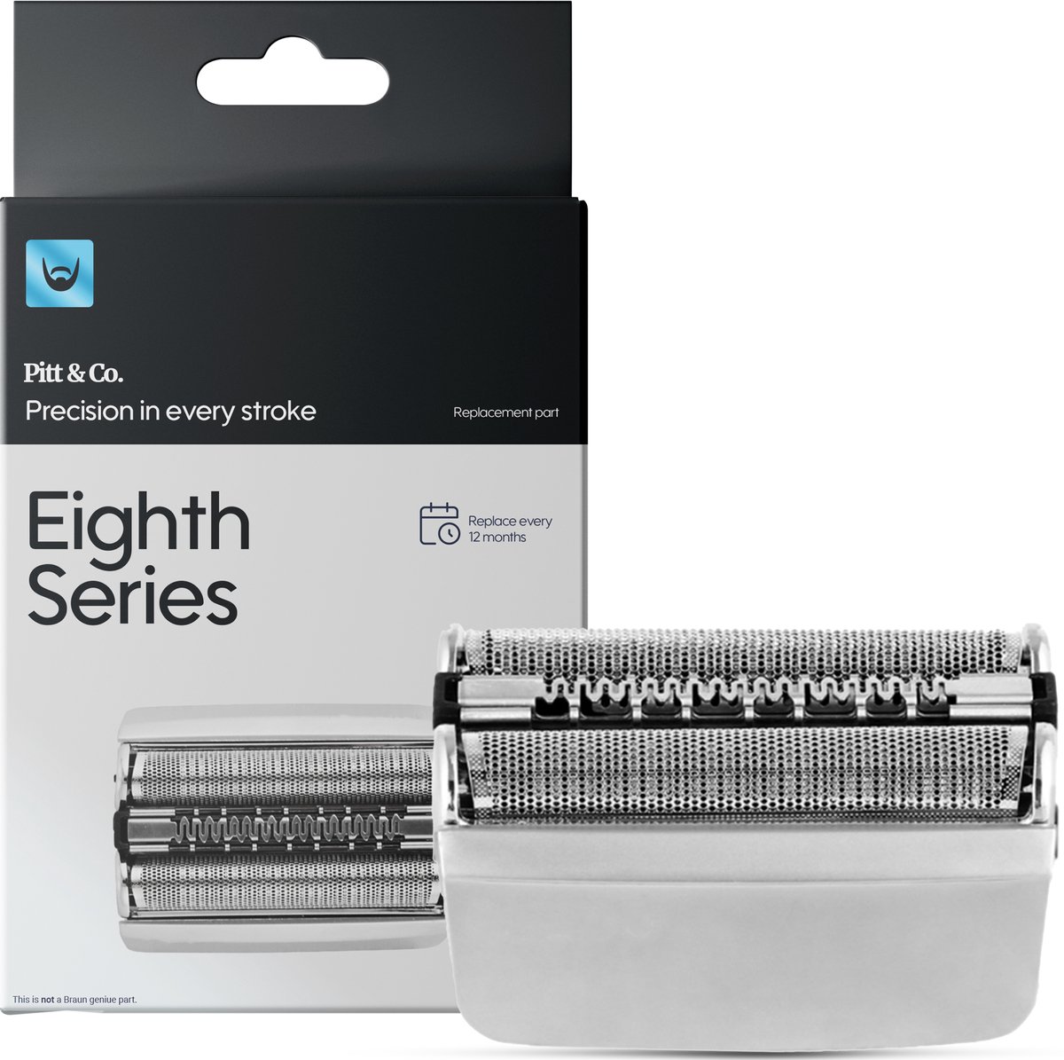 Scheerkop geschikt voor Braun series 8 - 83m - Zilver