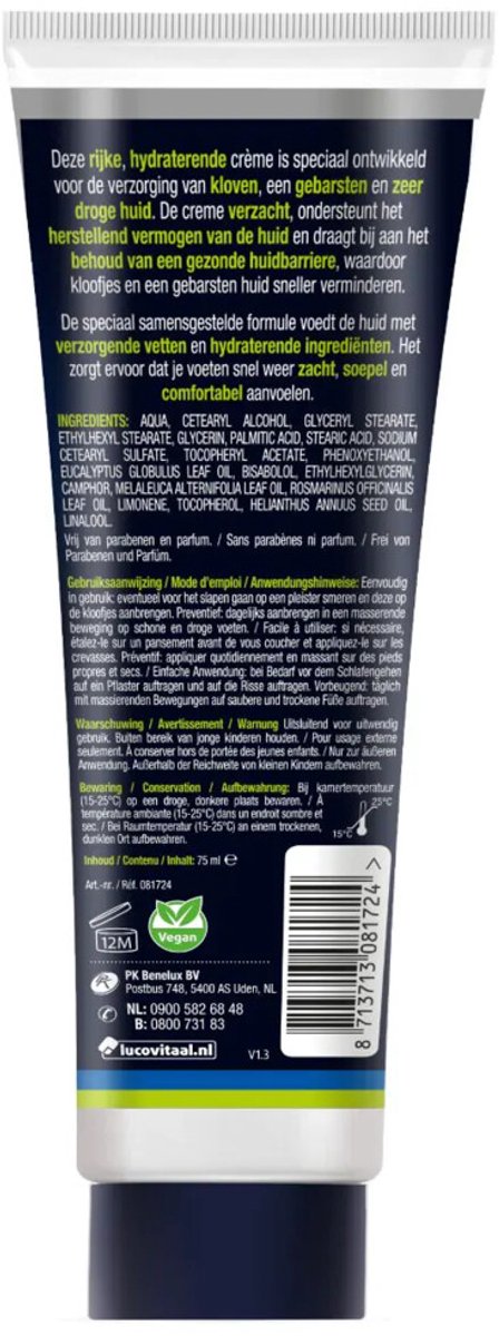 Lucovitaal Hielkloven Crème 75 ml