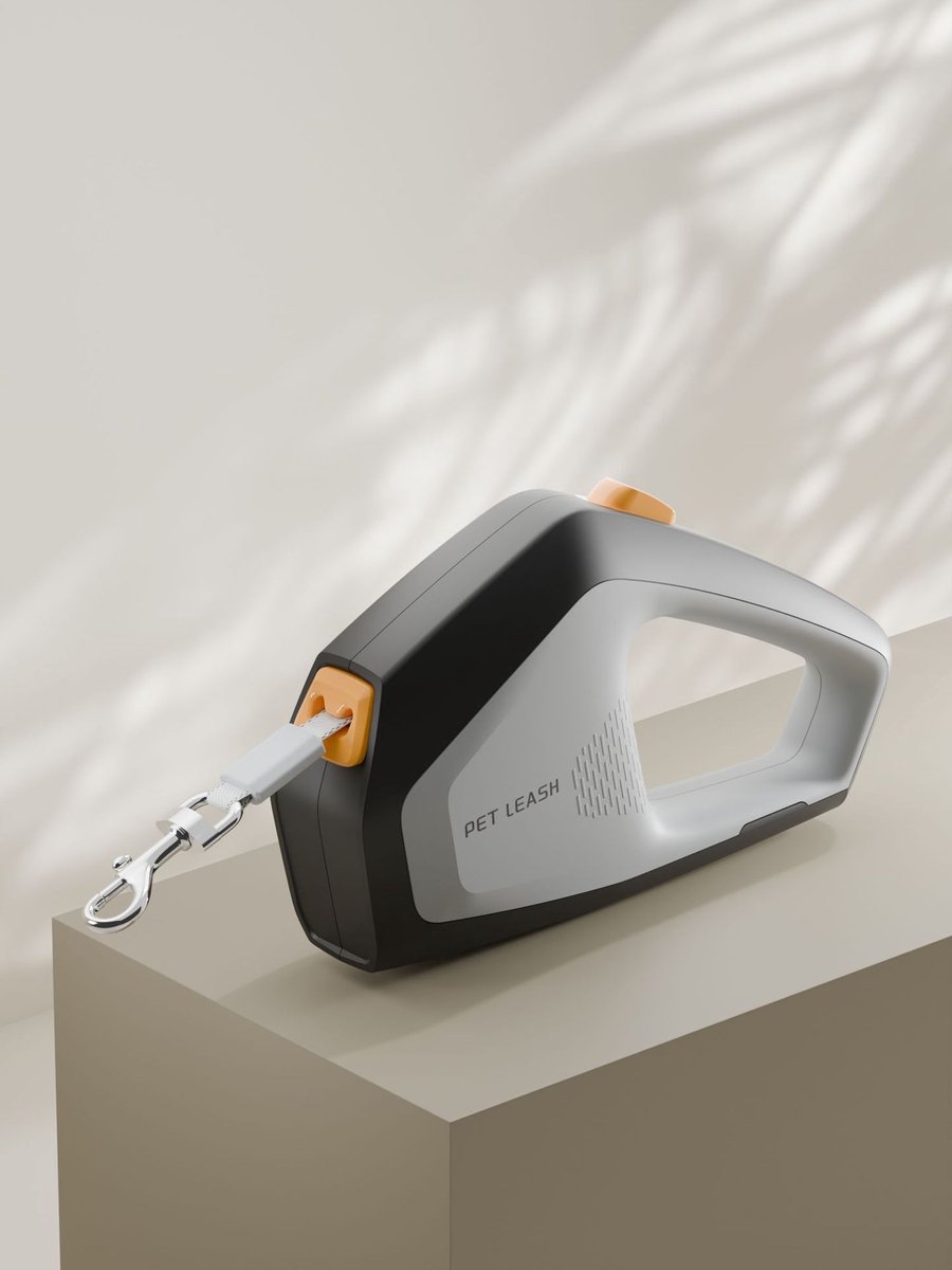 VHV - Hondenriem - Hondenriem 5 meter - 5 meter lange oprolbare hondenriem - Met vergrendelingsknop - Oprolbare riem - Voor kleine en middelgrote honden tot 50 kg - Zwart