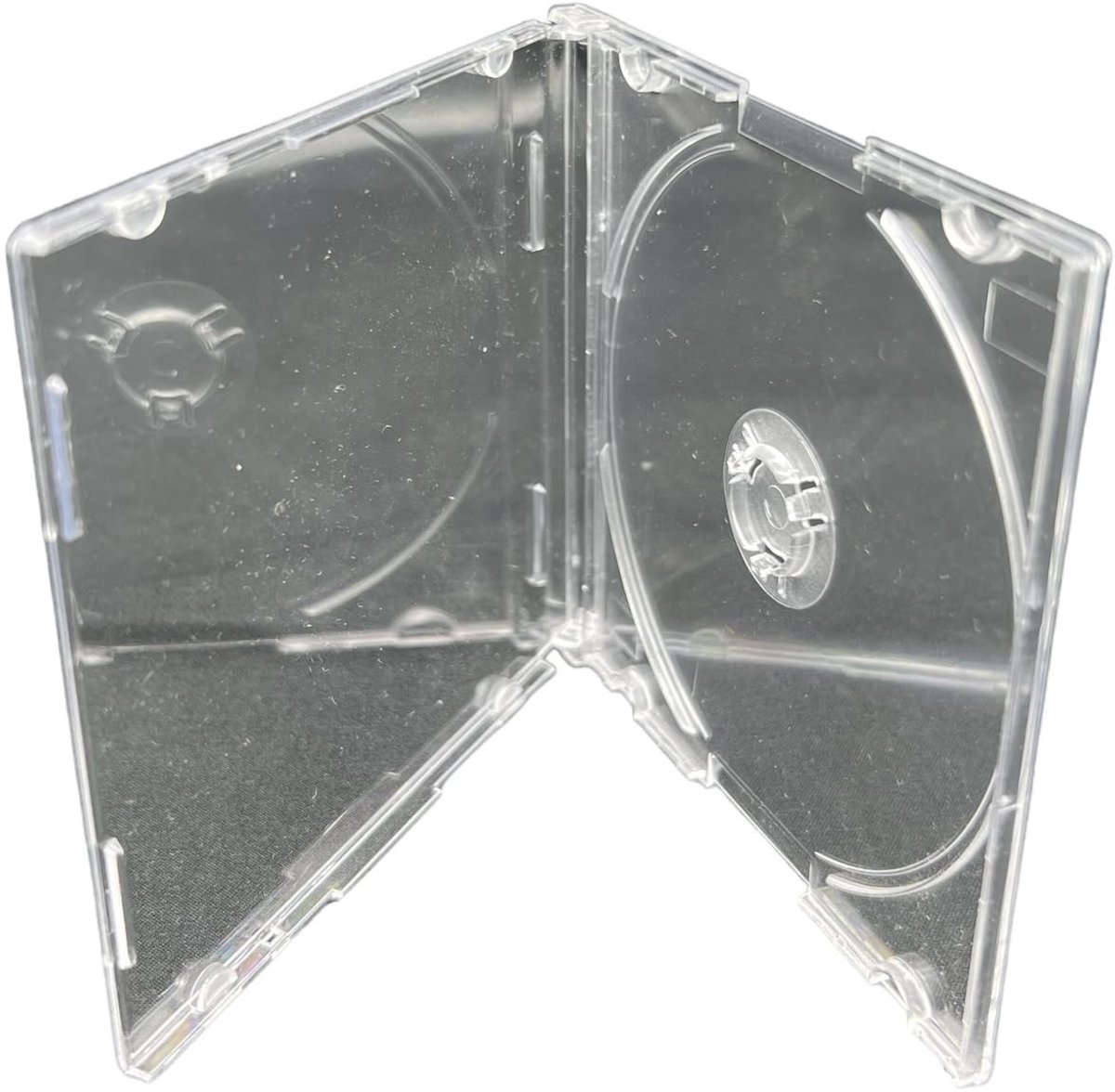 Dailygoods - CD/DVD Jewel Cases - 50 x Clear - Voor kleine schijven - Bescherming van media - Perfect voor archivering - Geschikt voor CD's en DVD's -...