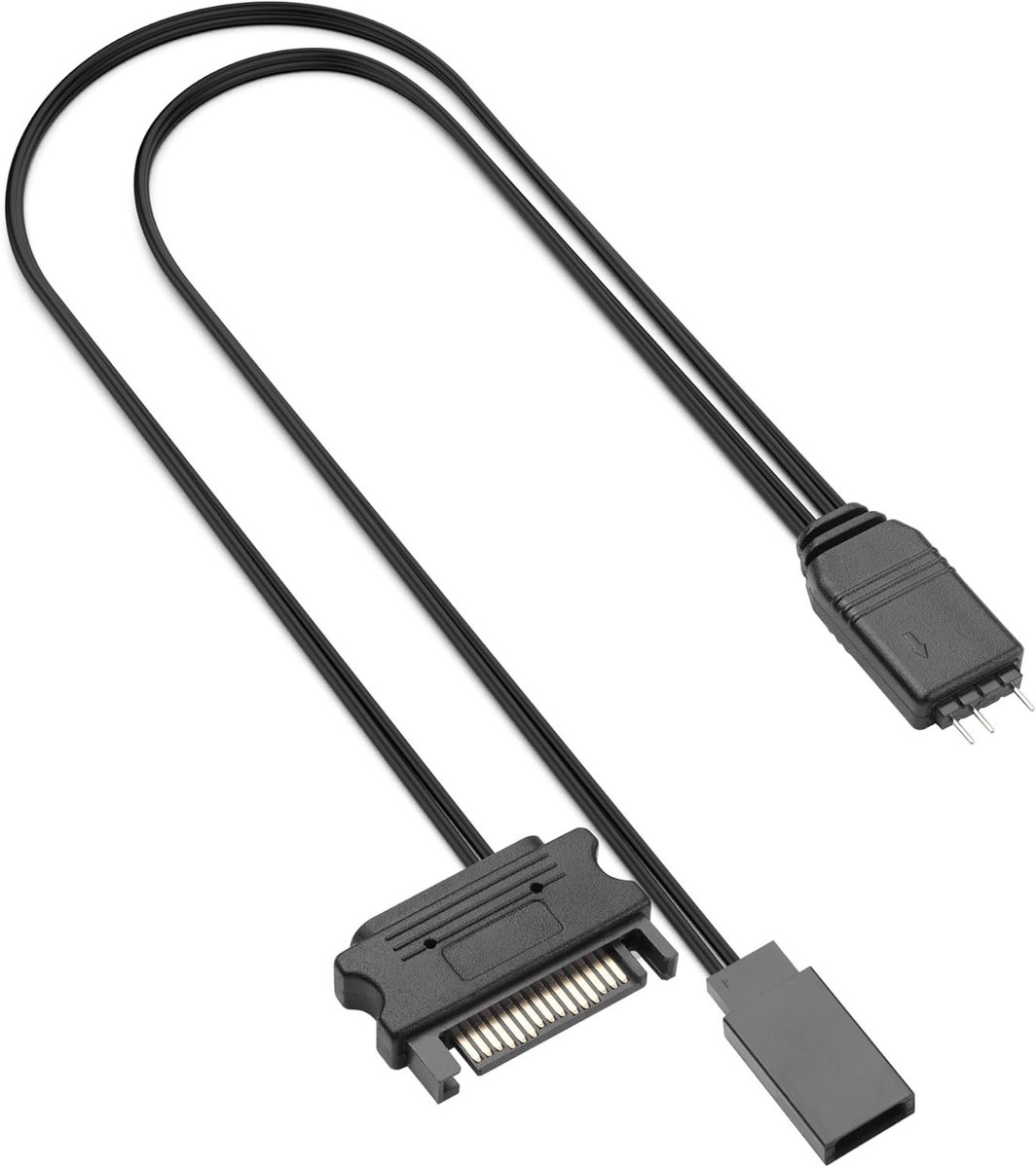 RGB Controller Behuizing met Handmatige Reset voor Computer - 5V ARGB 3-Pole Lichtbediening (Zwart) - Gaming Accessoire, PC Verlichting, RGB Effecten
