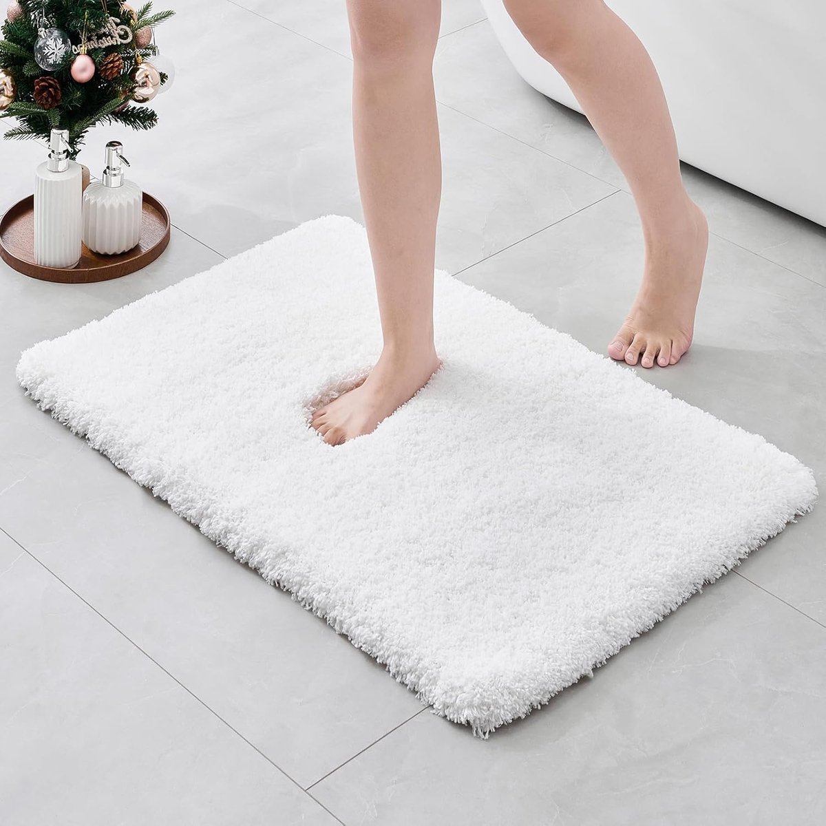 Microvezel badkamertapijt, super absorberend, wasbare badmat antislip voor op de vloer, di