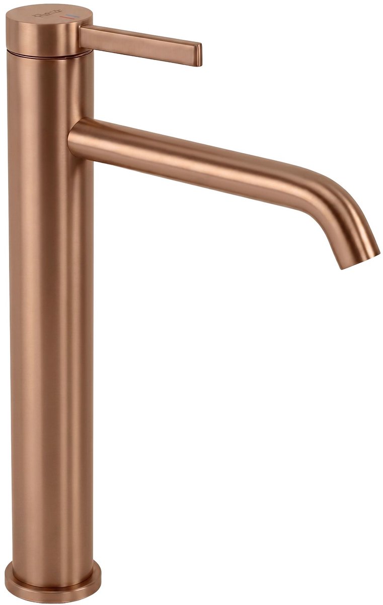 Rea - Rivo - Wastafelkraan - Geborsteld Koper High - 15,5X5X28Cm