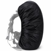 Somstyle Luxe Waterdichte Rugzak Hoes - Reflecterende Regenhoes Backpack - 30 t/m 40 Liter - Zwart - M