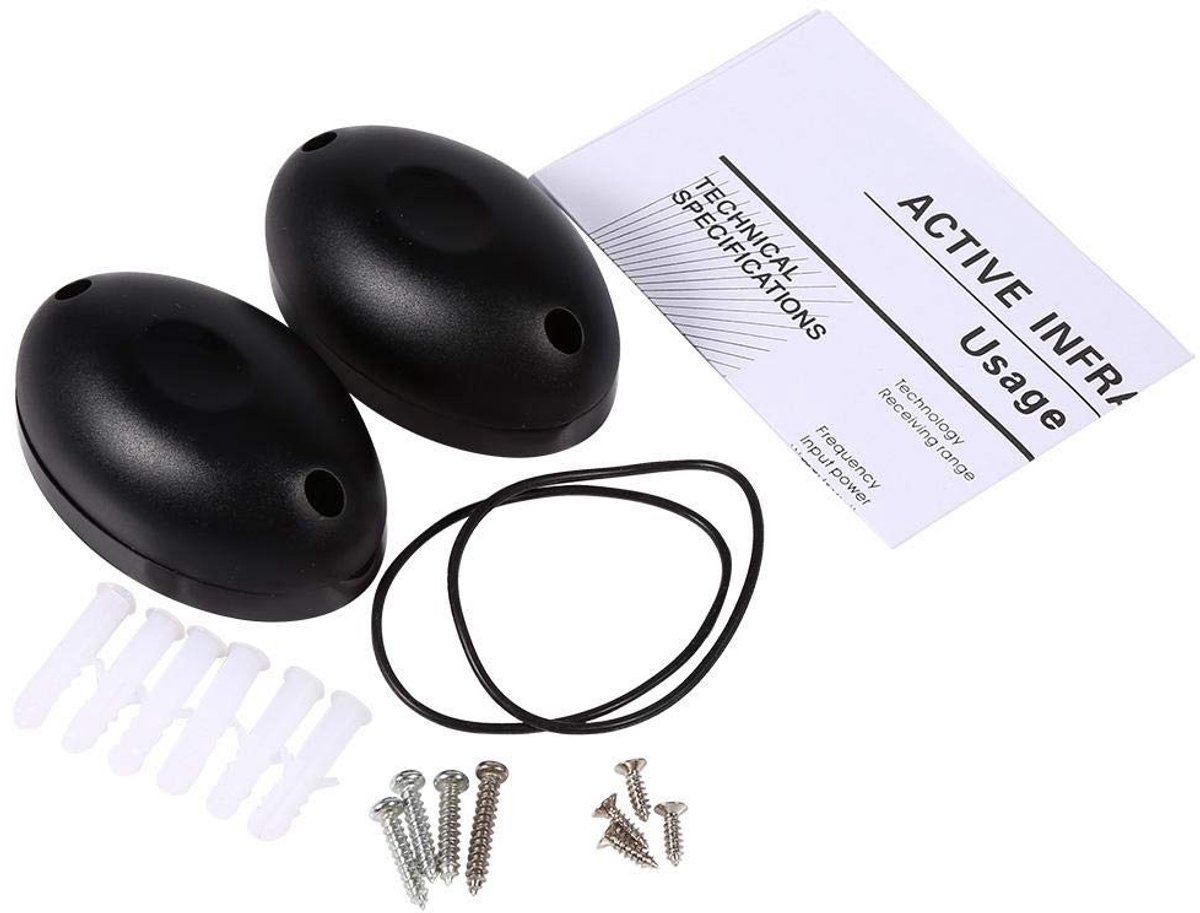 Allecto - Infrarood Sensor Alarm - Deur en Raambeveiliging - 20 Meter Bereik - Veiligheidsalarm - Draadloze Beveiliging - Voor Thuisgebruik - Inbra...