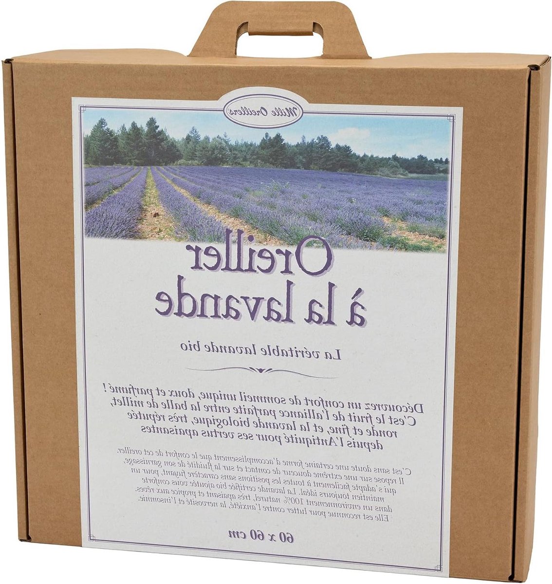 Kussen met Lavendel - Geurig Slaapkussen - Rustgevend Slapen - Biologische Vulling - 60 x 