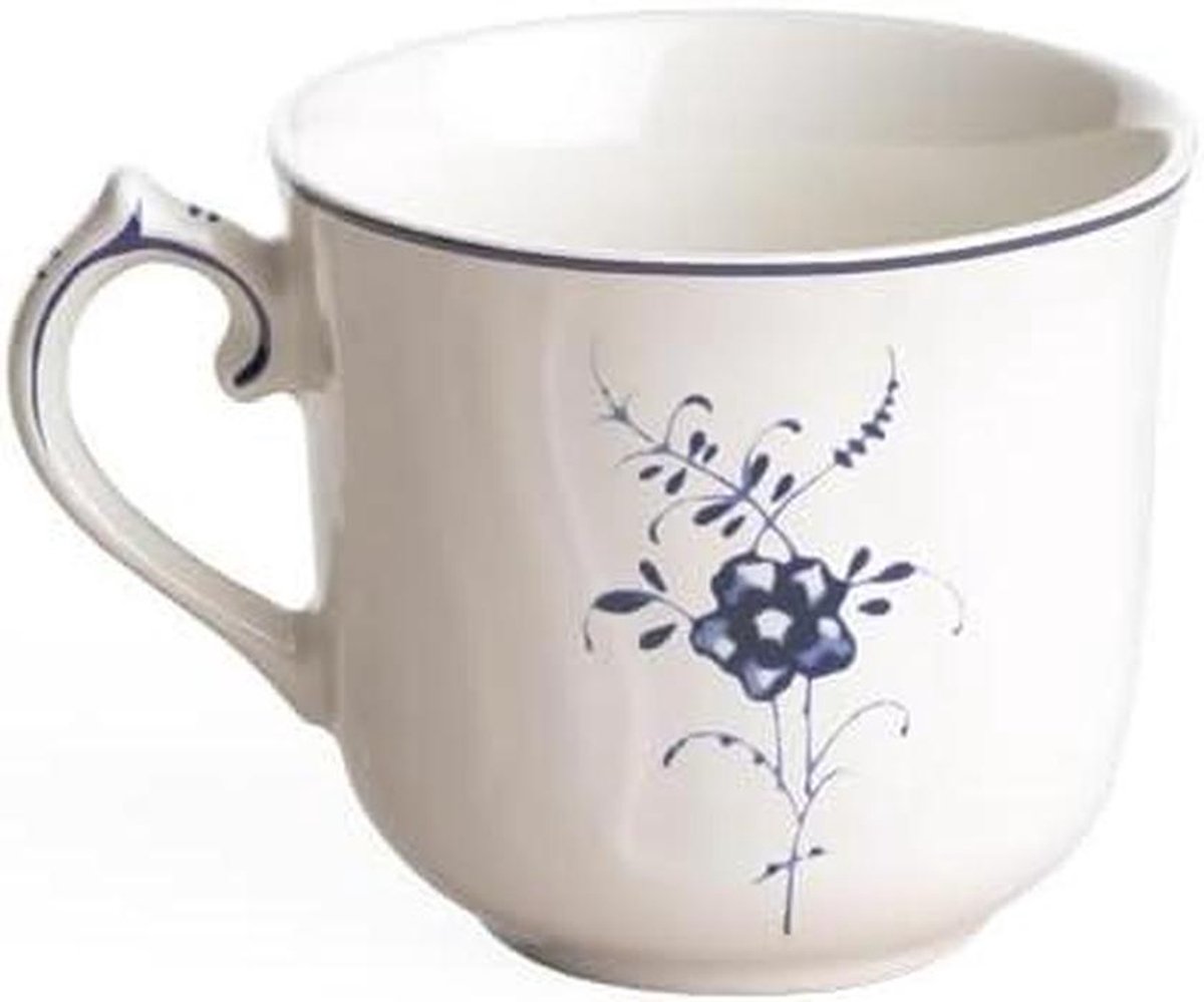 Mok espresso kopje - Koffie kopje - Genieten van koffie - Porseleinen design - 010 liter - Blauw